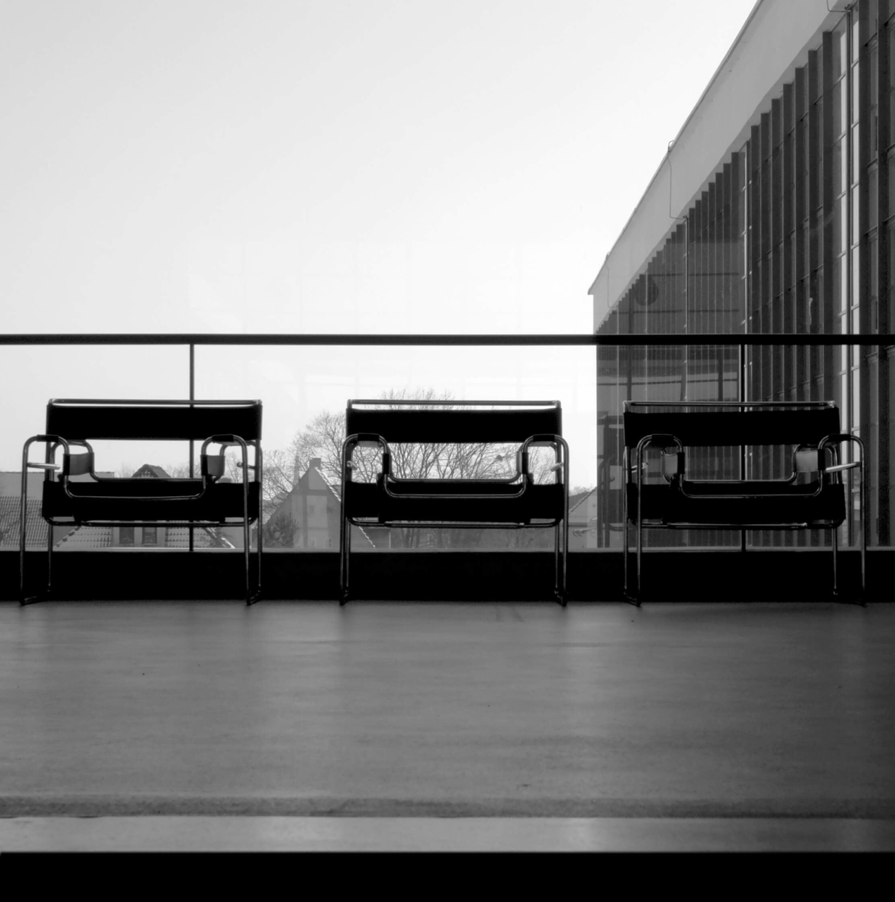 Bauhaus Dessau, Furniture in hallway, Quest - Im Wandel der Zeit,Oliver Lins