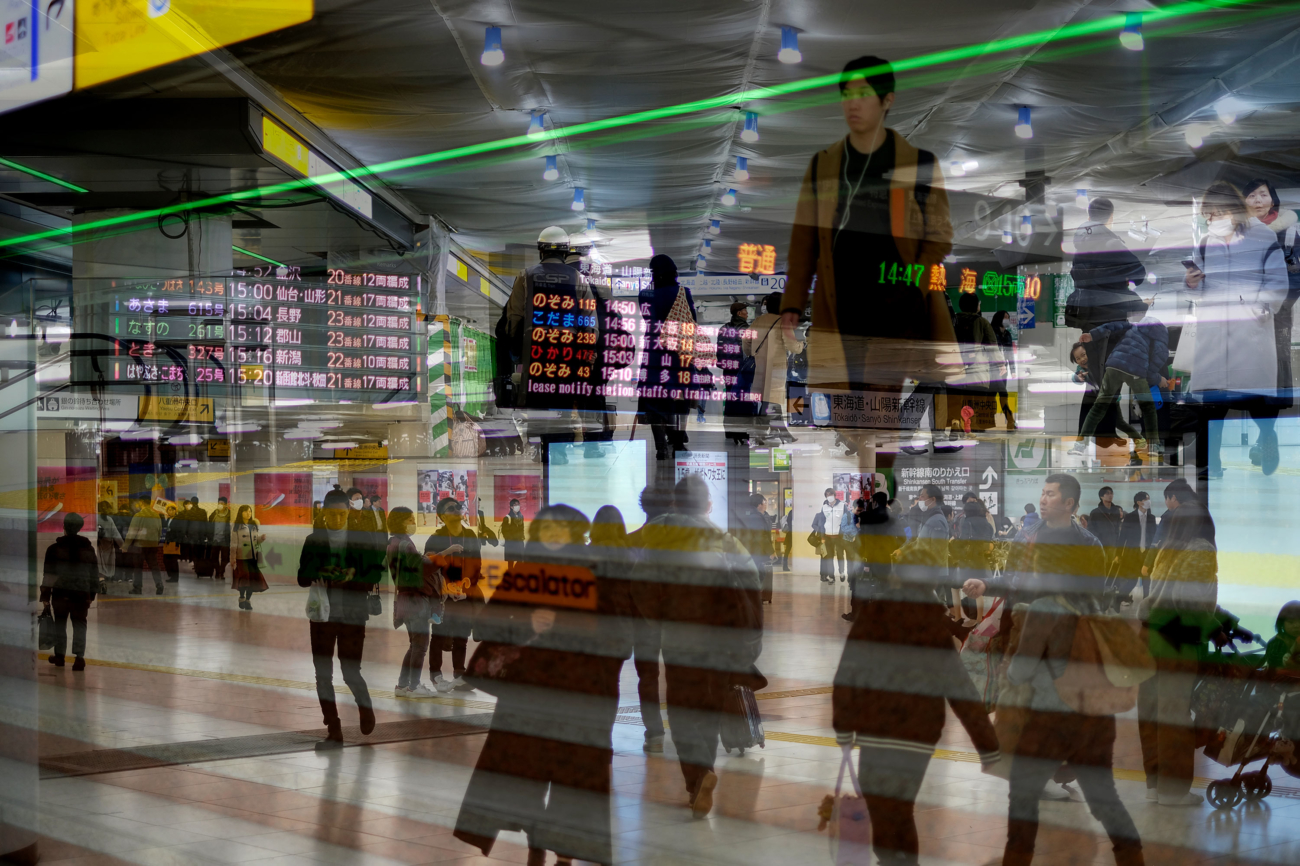 Tokyo Subway Double Exposure - Blade Runner - Dangerous Days - By Oliver Lins, Invading Spaces | Quest - Im Wandel der Zeit
