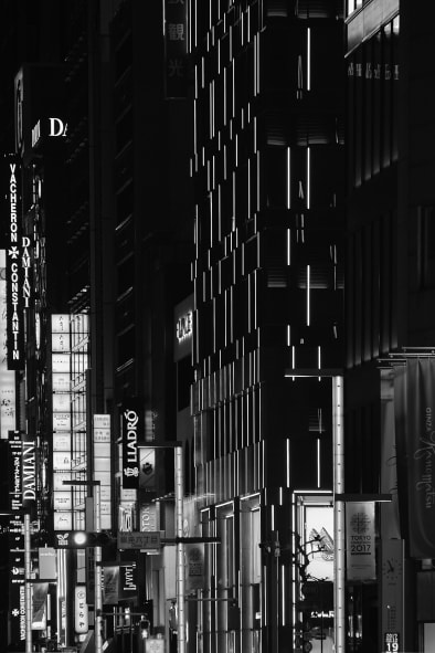 Dangerous Days 04 - Architecture/Space, Oliver Lins - Invading Spaces, Tokyo Skyline Night